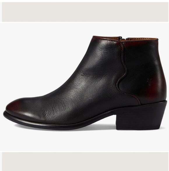 Frye Shoes - Frye Women's Carson Piping Bootie Black/ Scarlet/ SIZE: 6.5